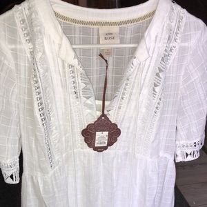 White boho dress